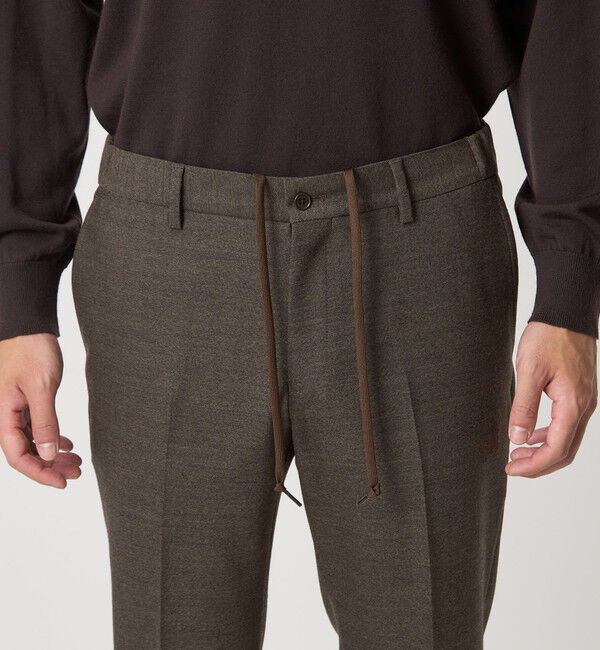 UNITED ARROWS green label relaxing「A+ TWPU ホームスパン スタンダード イージー スラックス -ウォッシャブル・ストレッチ-」|スラックス|