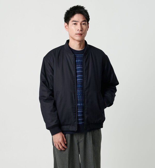 UNITED ARROWS green label relaxing「パデッド リバーシブル ジップ ブルゾン」|ブルゾン・スタジャン|