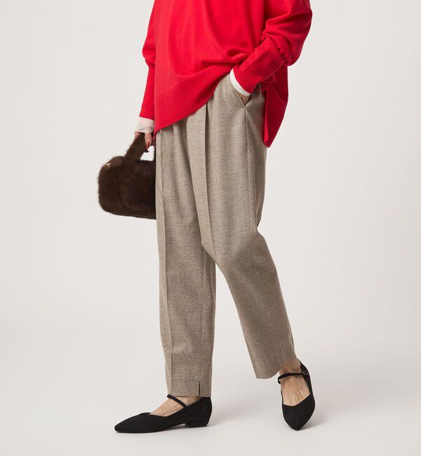 UNITED ARROWS green label relaxing「［size SHORT/TALLあり］ライト サキソニー テーパード パンツ ウォッシャブル」|その他|BEIGE