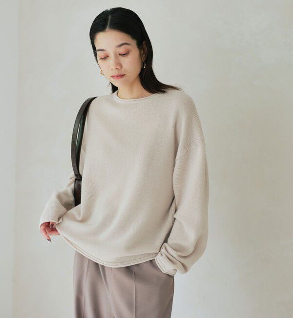 UNITED ARROWS green label relaxing「SERENITY ボートネック プルオーバー ニット」|ニット・セーター|NATURAL