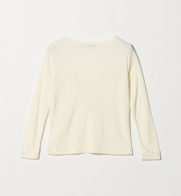 UNITED ARROWS green label relaxing「ウール フライス クルーネック カットソー オフホワイト ウォッシャブル」|Tシャツ・カットソー|