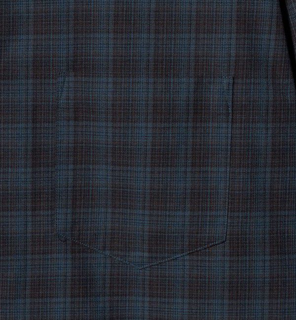 UNITED ARROWS green label relaxing「TRフラノ パターン ジャストルーズ レギュラーカラー シャツ」|シャツ・ブラウス|