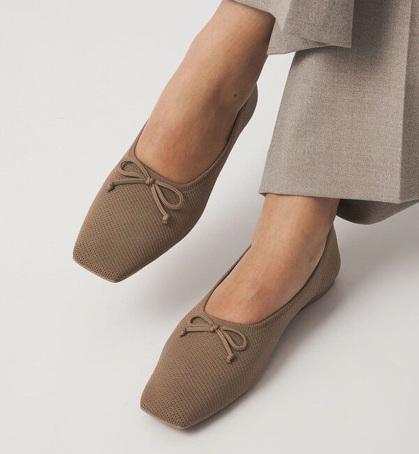 UNITED ARROWS green label relaxing「ウェルネス スクエア バレエシューズ / フラットシューズ 撥水 ウォッシャブル」|バレエシューズ|MOCA