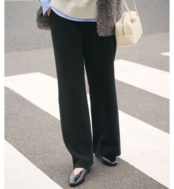 UNITED ARROWS green label relaxing「【WEB限定】＜at ease＞ニット パンツ ウォッシャブル」|その他|