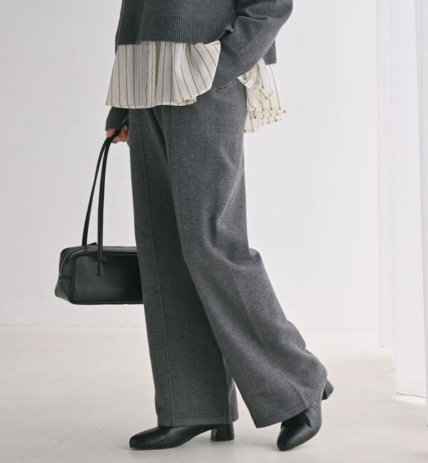 UNITED ARROWS green label relaxing「【WEB限定】＜at ease＞ニット パンツ ウォッシャブル」|その他|