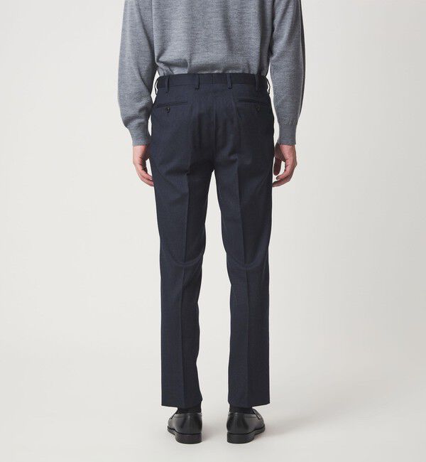 UNITED ARROWS green label relaxing「GLR CLOTH フラノ無地 アジャスター NP スラックス -ストレッチ-」|スラックス|