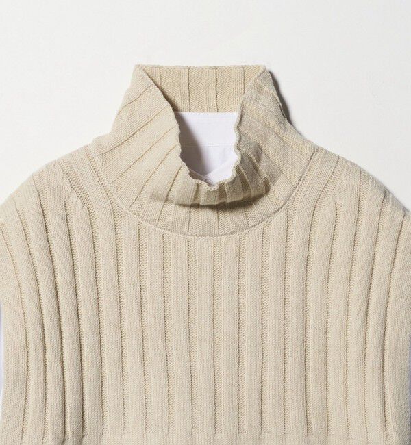 UNITED ARROWS green label relaxing「ニット ベスト &times; シャツ ワンピース セット」|ワンピース|