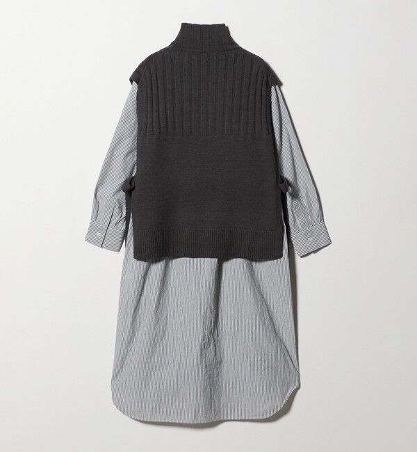 UNITED ARROWS green label relaxing「ニット ベスト &times; シャツ ワンピース セット」|ワンピース|