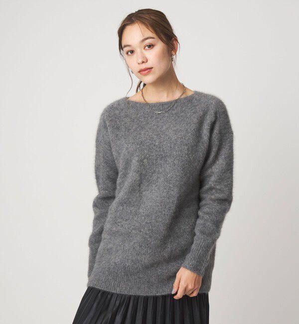 UNITED ARROWS green label relaxing「ヘアリー ニット ロング プルオーバー」|ニット・セーター|