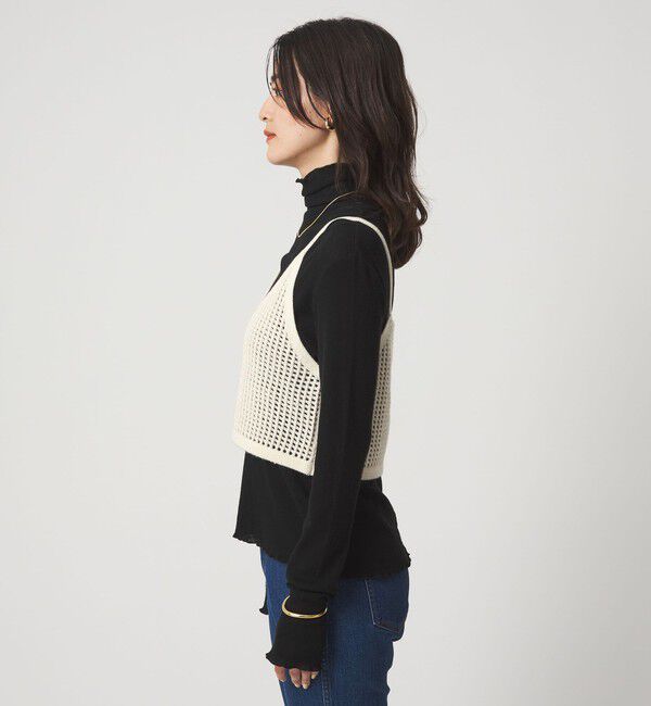 UNITED ARROWS green label relaxing「スパンコール ニット 2WAY キャミソール ウォッシャブル」|ベスト・ジレ|