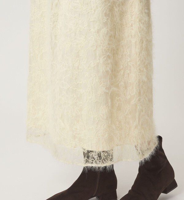 UNITED ARROWS green label relaxing「シアー レース ギャザー スカート」|スカート|