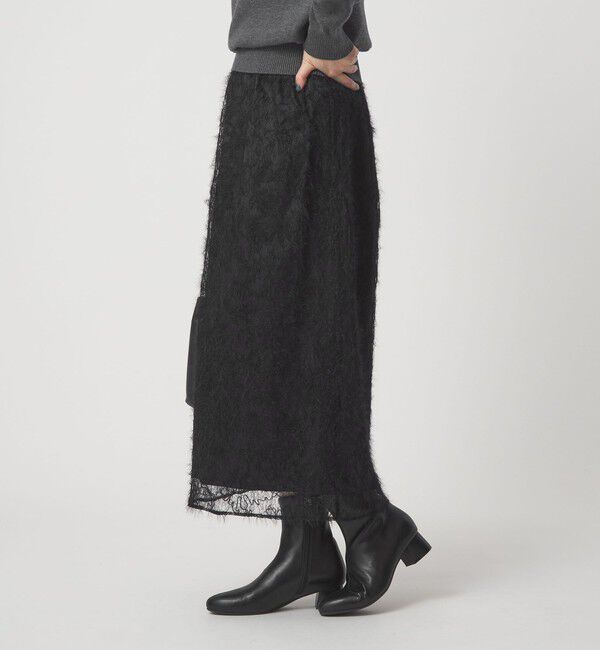 UNITED ARROWS green label relaxing「シアー レース ギャザー スカート」|スカート|