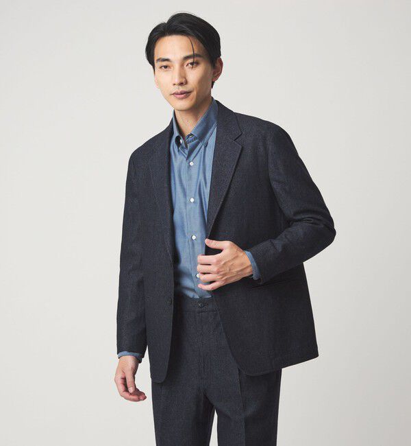 UNITED ARROWS green label relaxing「DC W/LI デニムライク 3B 01 ジャケット」|テーラードジャケット|