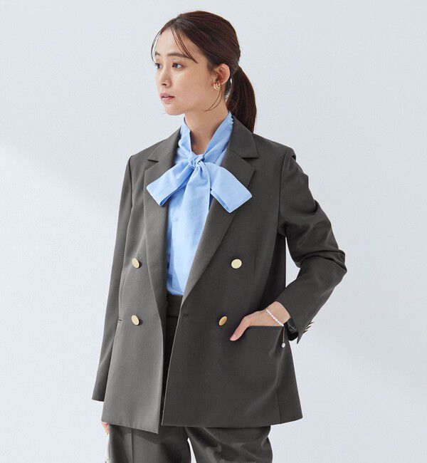 UNITED ARROWS green label relaxing「［size SHORTあり］Greed グリード ダブル ジャケット ウォッシャブル」|テーラードジャケット|