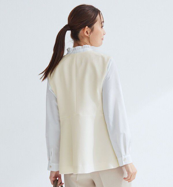 UNITED ARROWS green label relaxing「［size SHORTあり］fleurie(フルリー) ペプラム ジレ」|ベスト・ジレ|