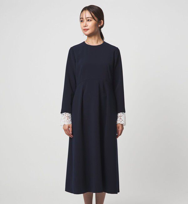 UNITED ARROWS green label relaxing「［size SHORTあり］ソデレース 2WAY ワンピース」|ワンピース|