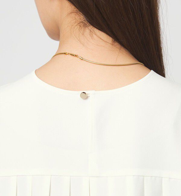 UNITED ARROWS green label relaxing「［size SHORTあり］パウドレ プリーツ ブラウス ウォッシャブル ストレッチ」|シャツ・ブラウス|