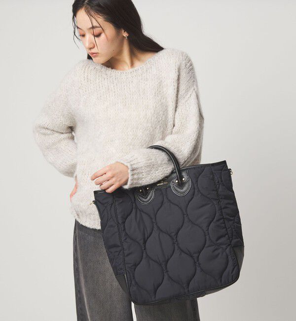 UNITED ARROWS green label relaxing「【別注】＜YOUNG&OLSEN The DRYGOODS STORE＞キルトトートバッグ」|トートバッグ|BLACK