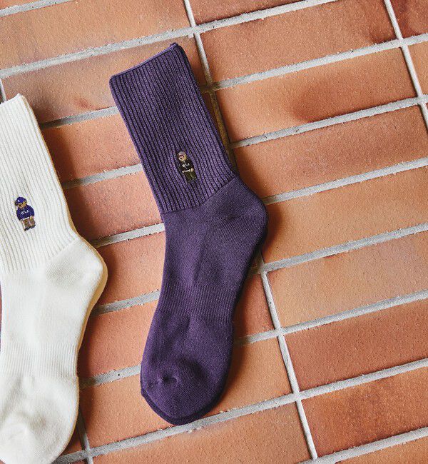 UNITED ARROWS green label relaxing「【別注】＜ROSTER SOX＞GLR ベア ソックス」|ソックス|PURPLE