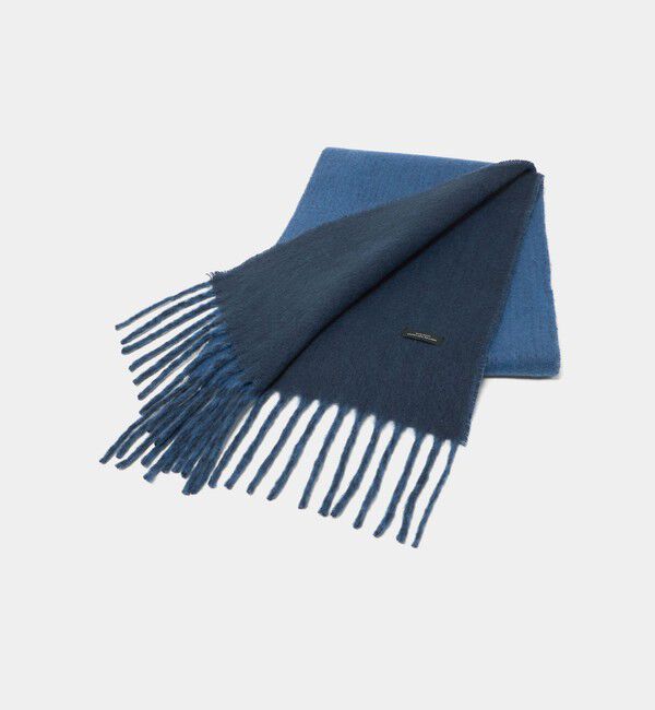 UNITED ARROWS green label relaxing「GLR ブークレ リバーシブル マフラー」|マフラー|NAVY