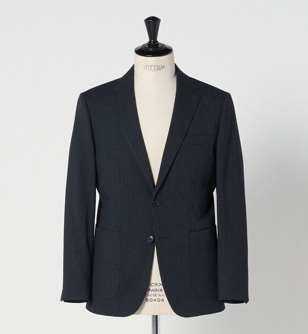 UNITED ARROWS green label relaxing「A+ ポリエステルツイード 2B スタンダード 2P ジャケット -ウォッシャブル・ストレッチ-」|テーラードジャケット|