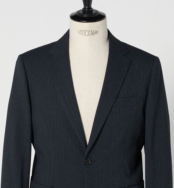 UNITED ARROWS green label relaxing「A+ ポリエステルツイード 2B スタンダード 2P ジャケット -ウォッシャブル・ストレッチ-」|テーラードジャケット|