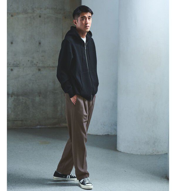 UNITED ARROWS green label relaxing「ウールミックス ジップ パーカー フーディ」|パーカー|