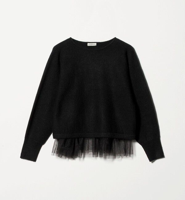 UNITED ARROWS green label relaxing「ニット &times; チュール キャミソール プルオーバー セット」|ニット・セーター|