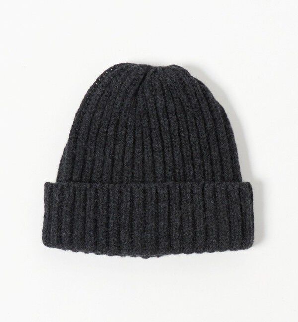 EMMEL REFINES「＜COSY＞ リブ ニット キャップ＜ Select by EMMEL REFINES ＞」|ニット帽|DK.GRAY