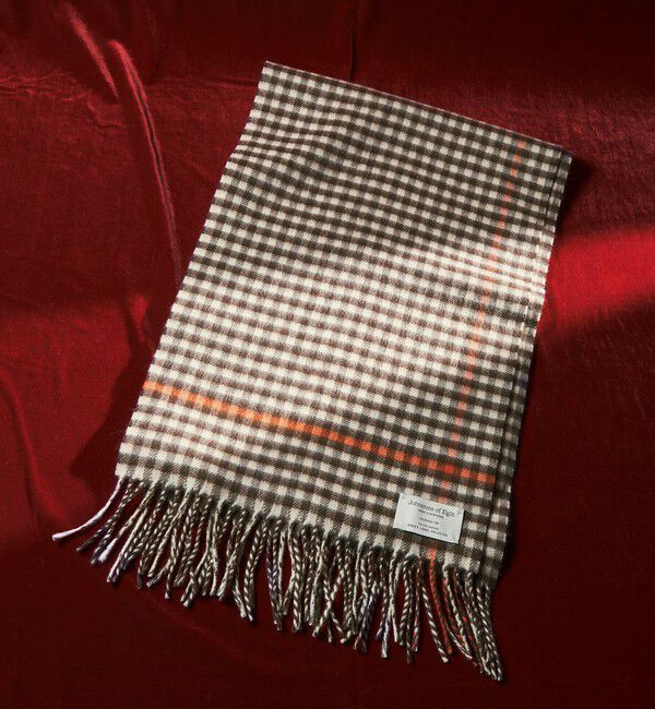 UNITED ARROWS green label relaxing「【別注】＜Johnstons of Elgin＞GLR ウールカシミヤ マフラー」|マフラー|DK.BROWN