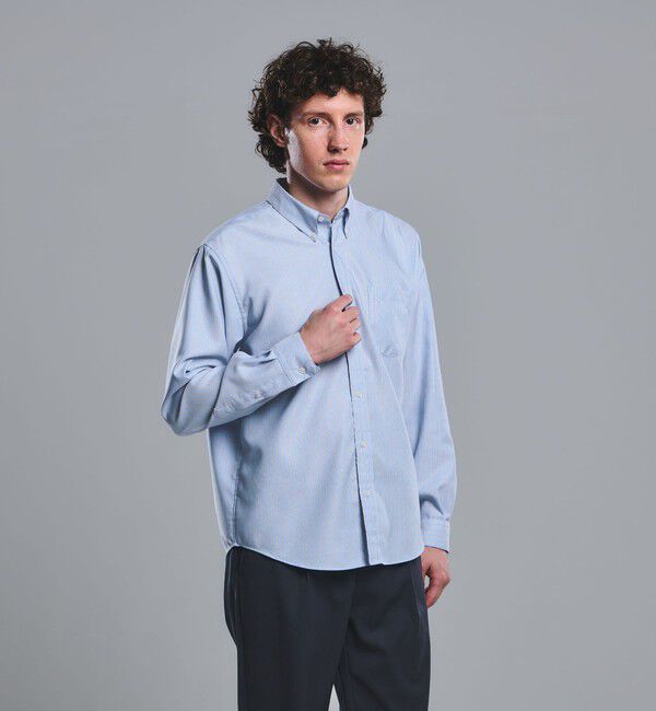 UNITED ARROWS green label relaxing「W/R オックスフォード ボタンダウン 長袖 シャツ」|シャツ・ブラウス|COBALT