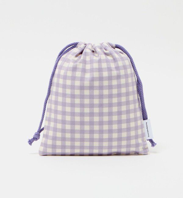 UNITED ARROWS green label relaxing「巾着バッグ（小）（ギンガム） / キッズ」|その他|LILAC