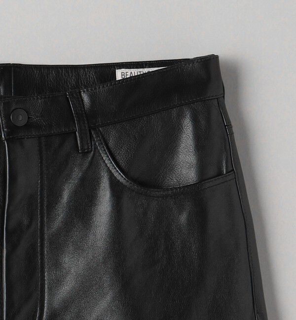 BEAUTY&YOUTH UNITED ARROWS「カウレザー 5ポケット パンツ NO.5」|チノ|