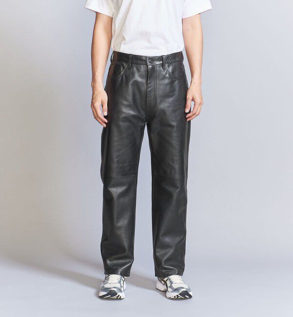 BEAUTY&YOUTH UNITED ARROWS「カウレザー 5ポケット パンツ NO.5」|チノ|