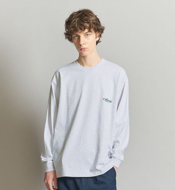 California General Store「＜CGS.＞オーガニック コットン ロングスリーブ ロゴ Tシャツ」|Tシャツ・カットソー|