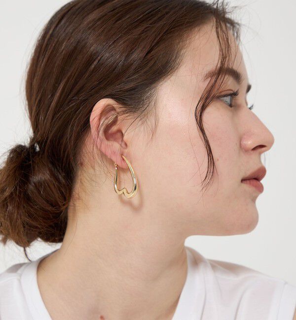BEAUTY&YOUTH UNITED ARROWS「メタル ハートライン イヤリング」|イヤリング|