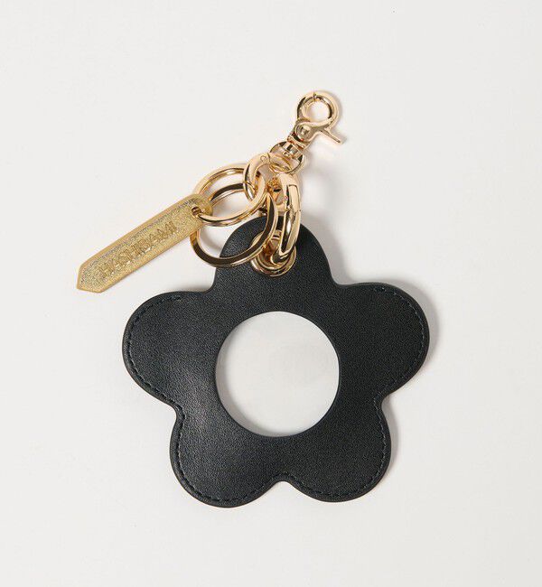 BEAUTY&YOUTH UNITED ARROWS「【別注】＜Hashibami＞フラワーモチーフ ハンドストラップ/スマホストラップ」|チャーム・キーホルダー|BLACK