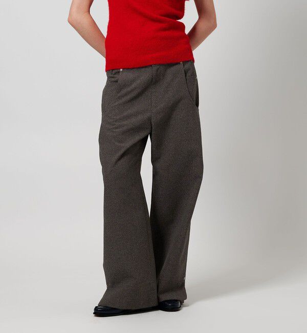 ATTISESSION「＜ATTISESSION＞ウエストストリング ワイドパンツ」|その他|