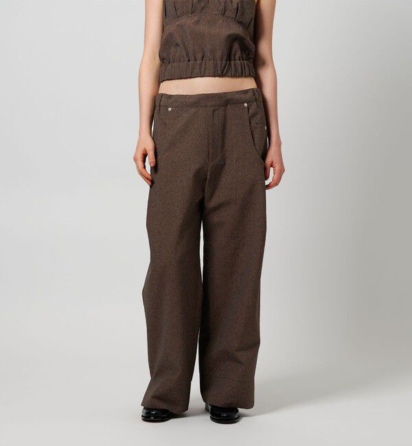 ATTISESSION「＜ATTISESSION＞ウエストストリング ワイドパンツ」|その他|MD.BROWN
