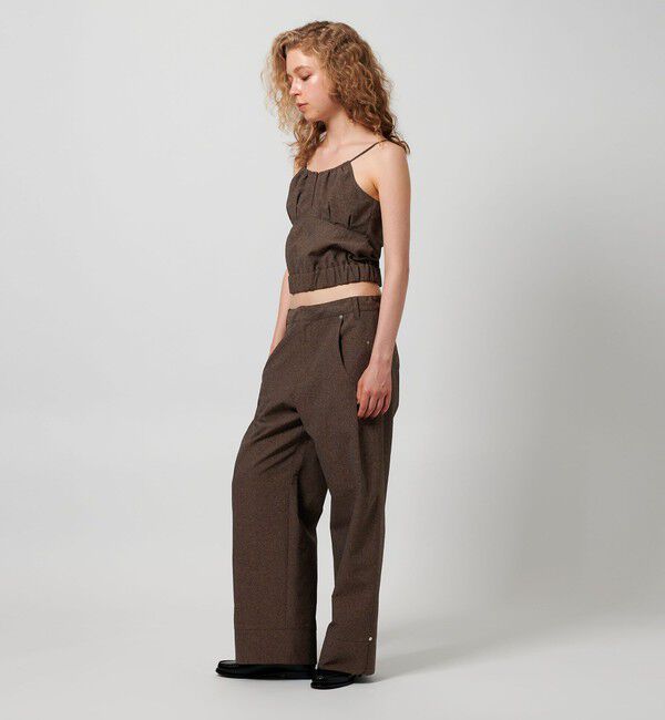 ATTISESSION「＜ATTISESSION＞ウエストストリング ワイドパンツ」|その他|