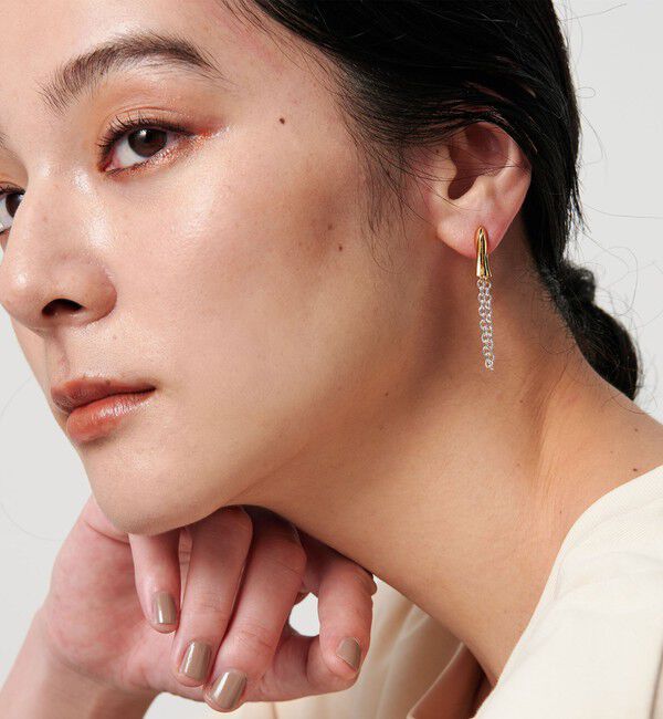 BEAUTY&YOUTH UNITED ARROWS「【別注】＜LAPUIS＞Nuance chain ピアス」|ピアス|その他1