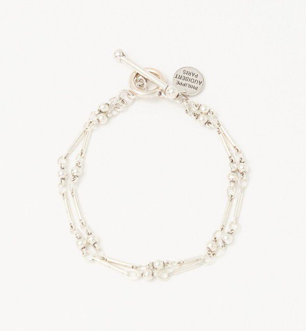 BEAUTY&YOUTH UNITED ARROWS「＜PHILIPPE AUDIBERT＞Garnet double ブレスレット/シルバーカラー」|ブレスレット・バングル|