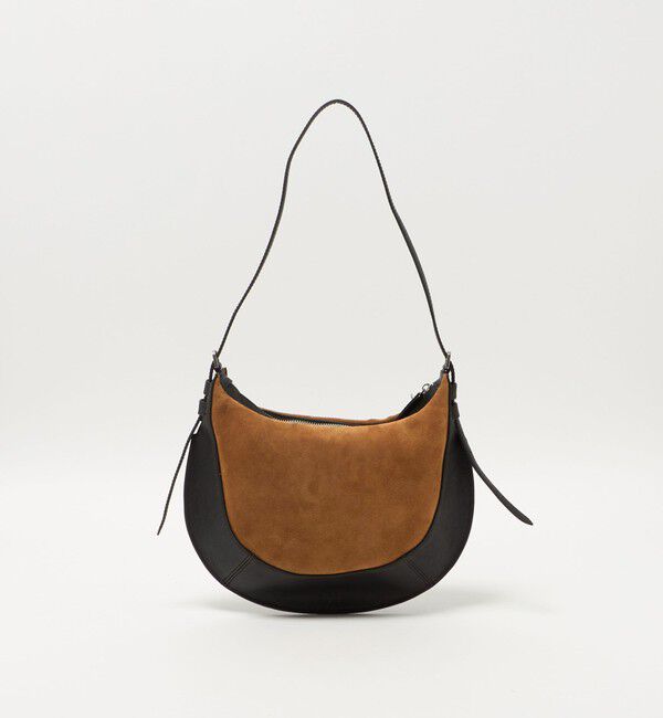 ATTISESSION「＜ATTISESSION＞コンビ レザー ラウンド ショルダー バッグ」|ショルダー・メッセンジャー|