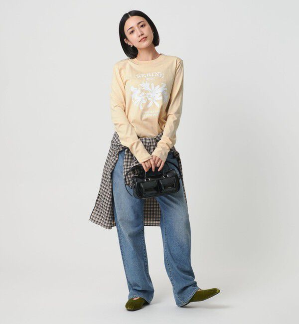 BEAUTY&YOUTH UNITED ARROWS「【別注】＜WAVE UNION＞プリントロングスリーブTシャツ」|Tシャツ・カットソー|