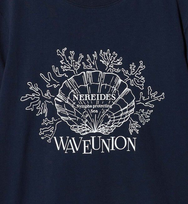 BEAUTY&YOUTH UNITED ARROWS「【別注】＜WAVE UNION＞プリントロングスリーブTシャツ」|Tシャツ・カットソー|