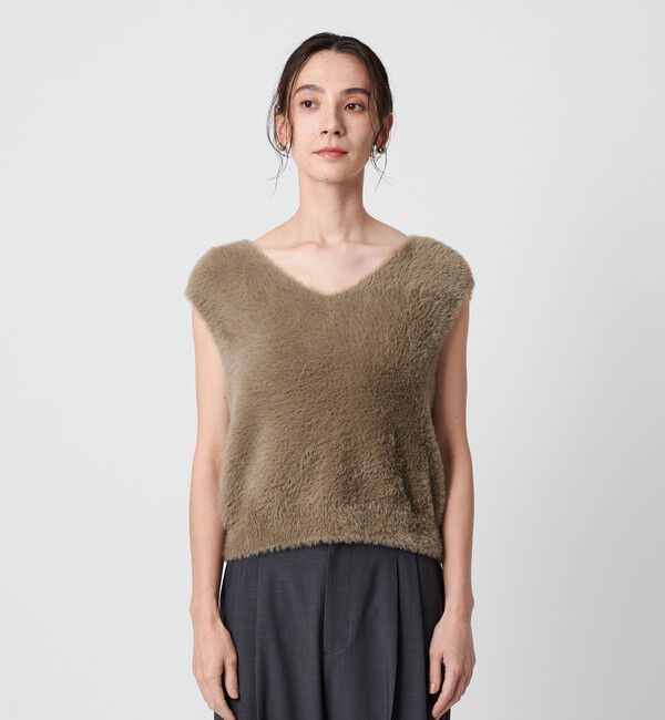 BEAUTY&YOUTH UNITED ARROWS「シャギーVネック ニットベスト」|ベスト・ジレ|