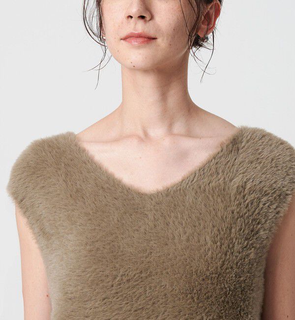 BEAUTY&YOUTH UNITED ARROWS「シャギーVネック ニットベスト」|ベスト・ジレ|