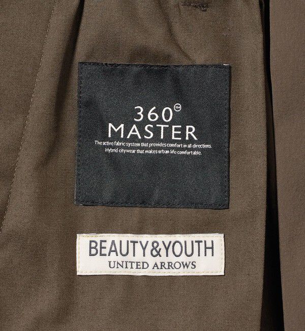 BEAUTY&YOUTH UNITED ARROWS「360&deg;MASTER 1プリーツ テーパード イージーパンツ -セットアップ対応 ストレッチ ウォッシャブル マルチ機」|チノ|