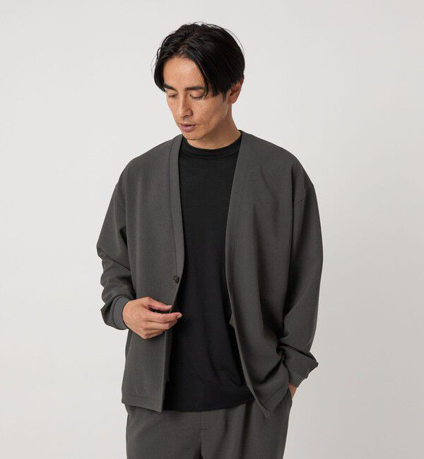 BEAUTY&YOUTH UNITED ARROWS「DUAL PACK 2.0 1B V カーディガンジャケット -セットアップ対応 ウォッシャブル マルチ機能-」|テーラードジャケット|