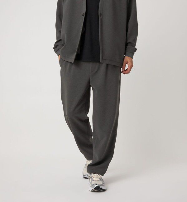 BEAUTY&YOUTH UNITED ARROWS「DUAL PACK 2.0 1プリーツ テーパード イージーパンツ -セットアップ対応 ウォッシャブル マルチ機能-」|チノ|